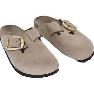 Birkenstock Women's Boston Tan Buckle Clog Sandals Size 9 US (40 EU)